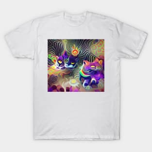 Psychedelic Cats T-Shirt